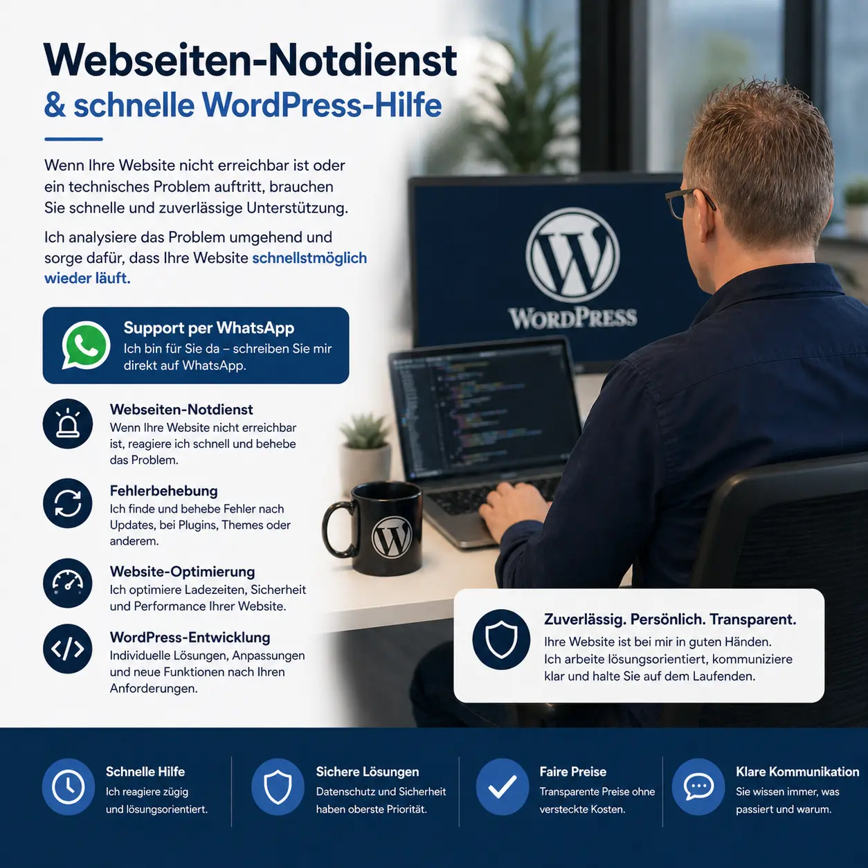 Wordpress Support Hilfe Notdienst Preise